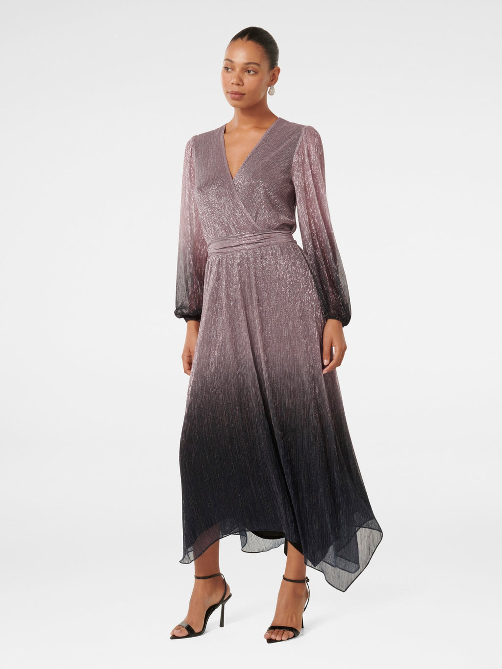  Gisele Ombre Plisse Maxi Dress