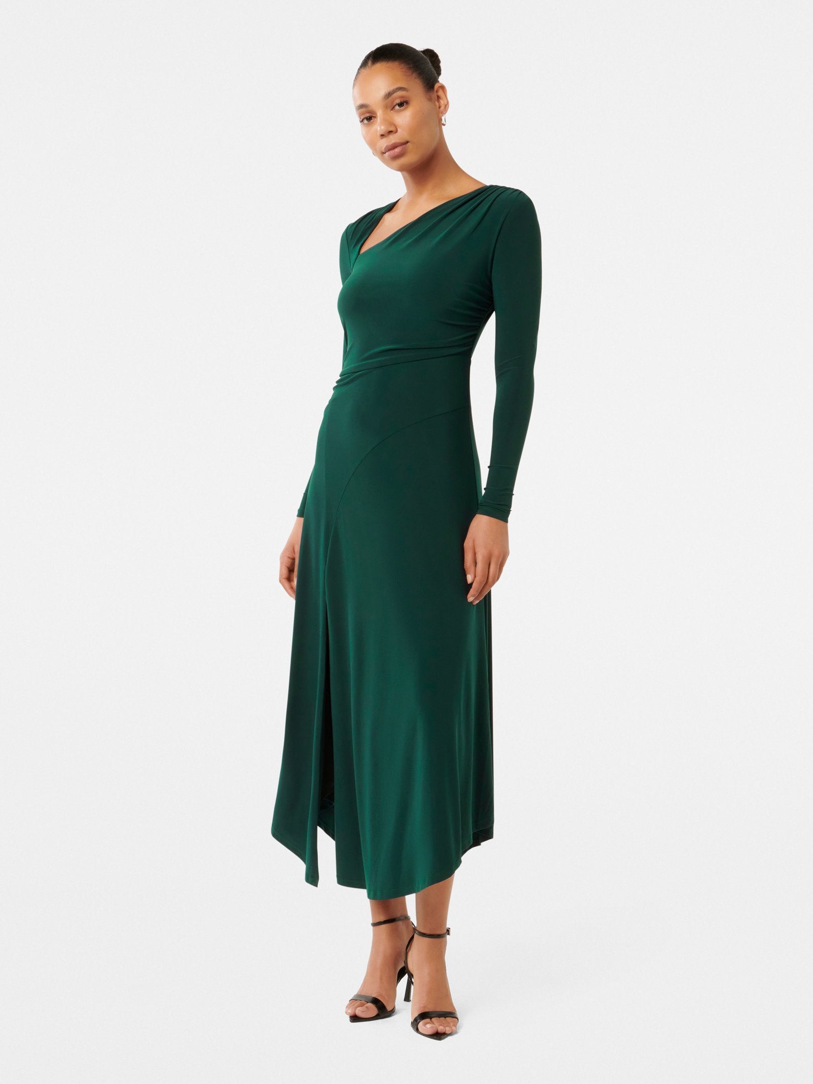  Sawyer Asymmetric Drape Dress