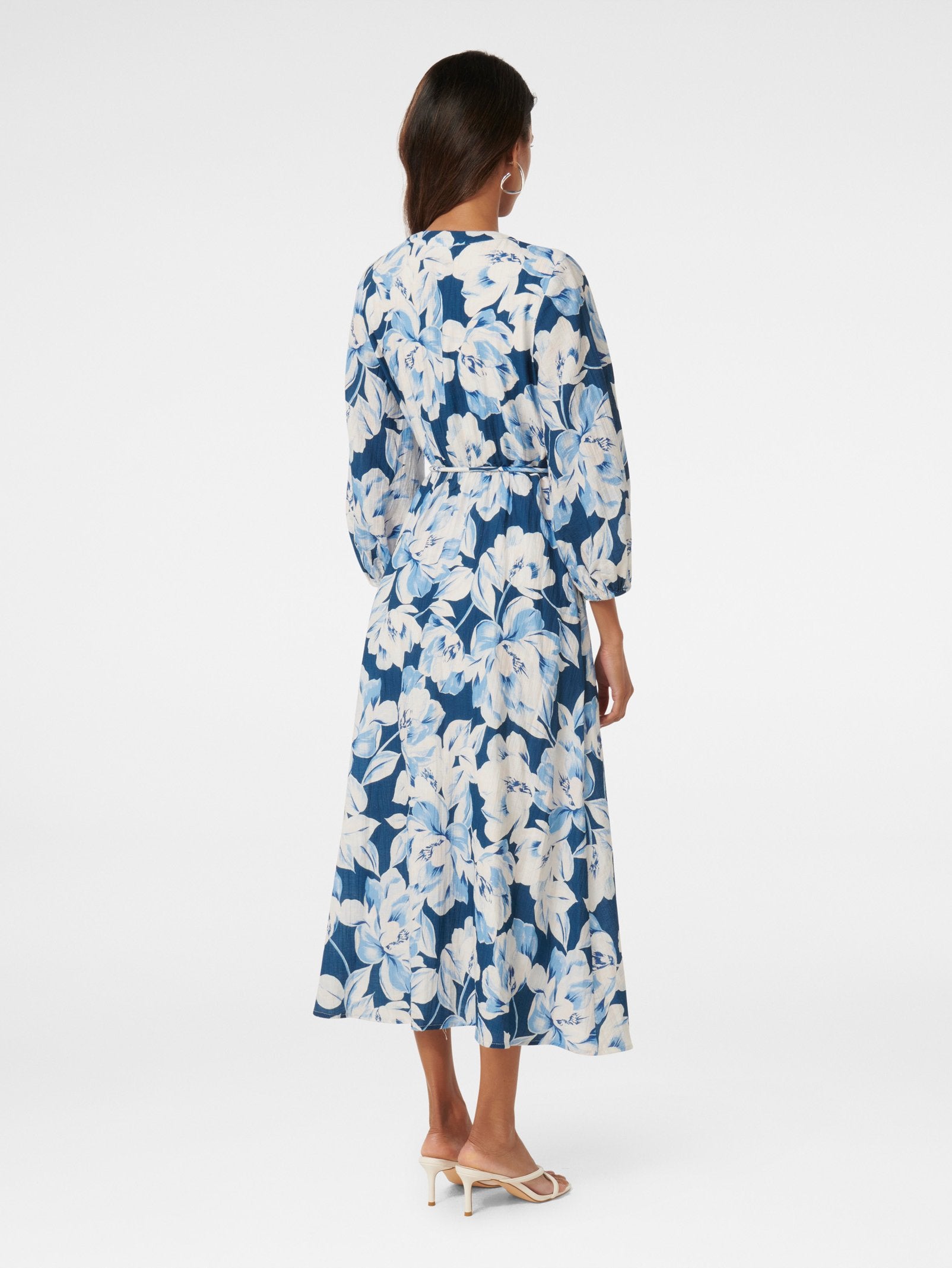  Brynn Petite Waist Tie Midi Dress