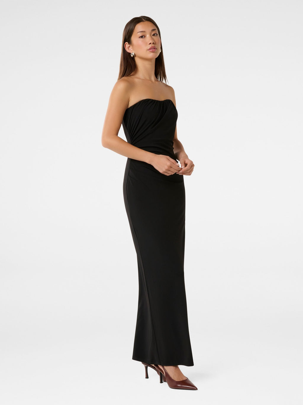 Freesia Ruched Column Maxi Dress