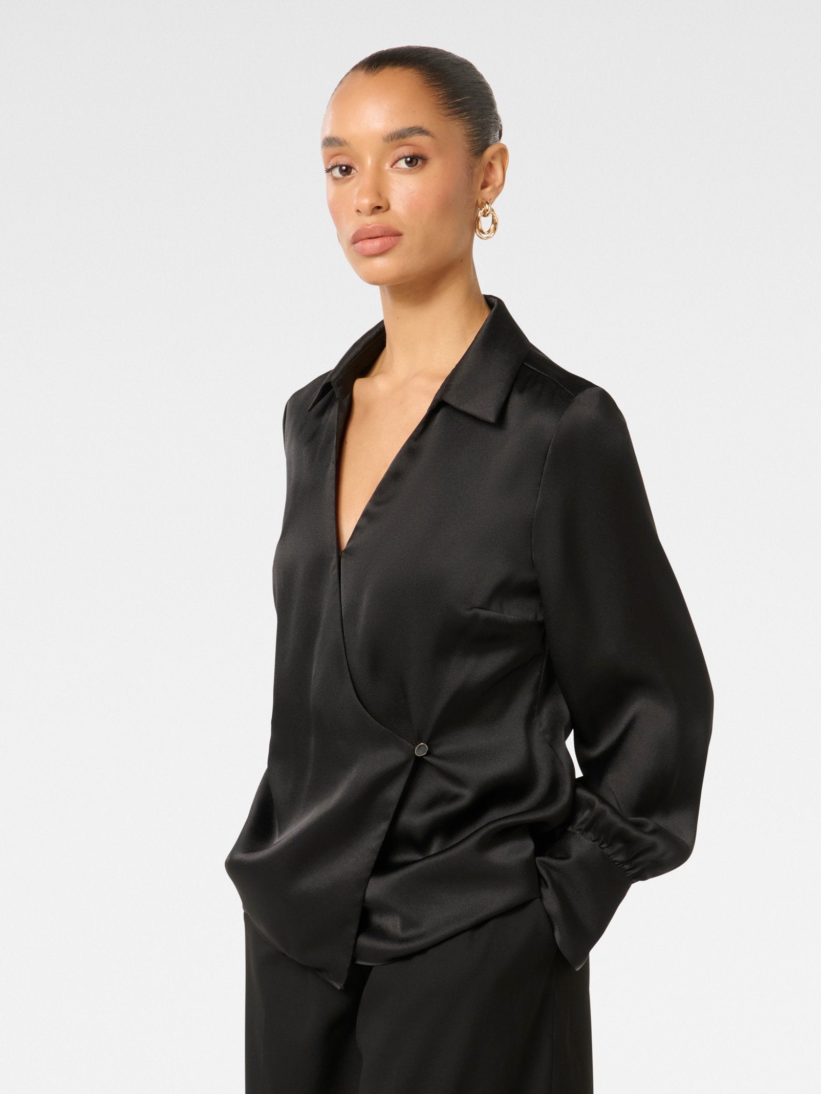  Minnie Petite Wrap Shirt
