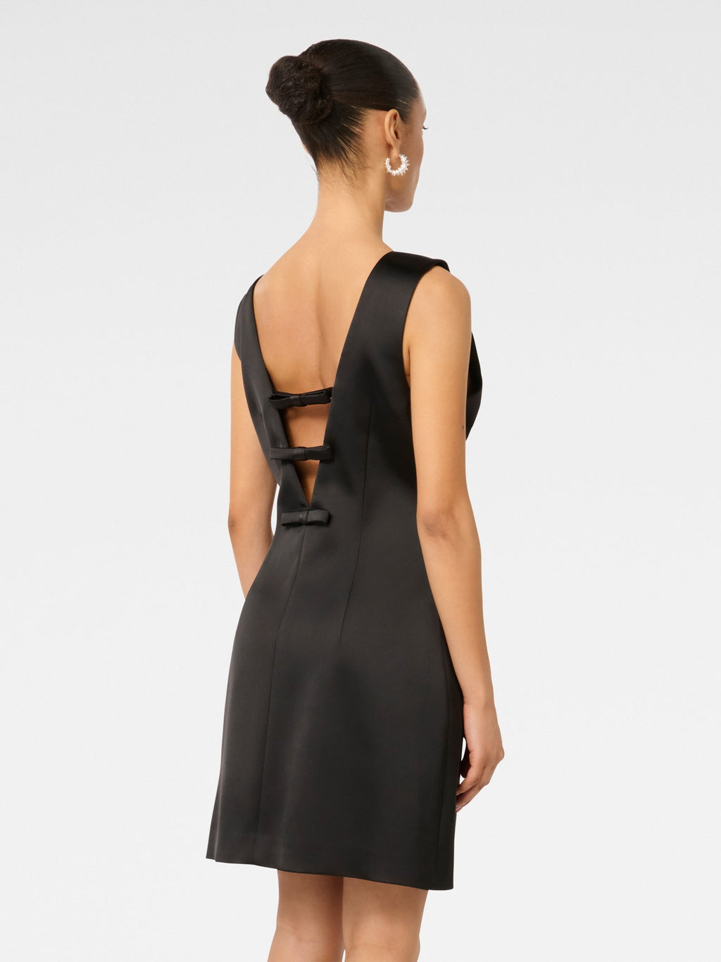  Ellie Petite Low Bow Back Mini Dress