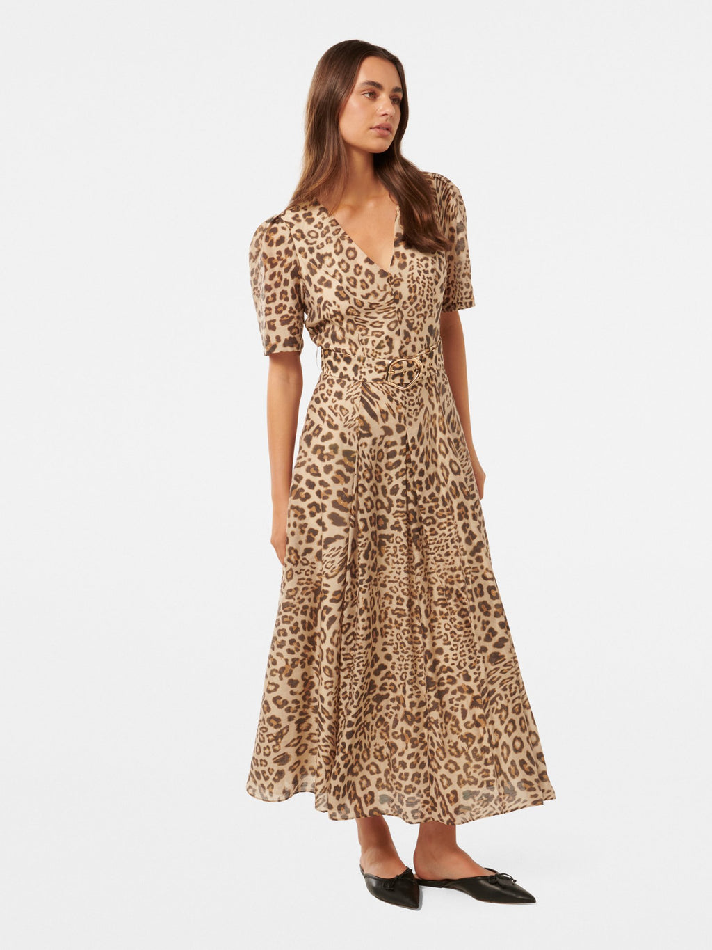  Melinda Belted Midi Dress