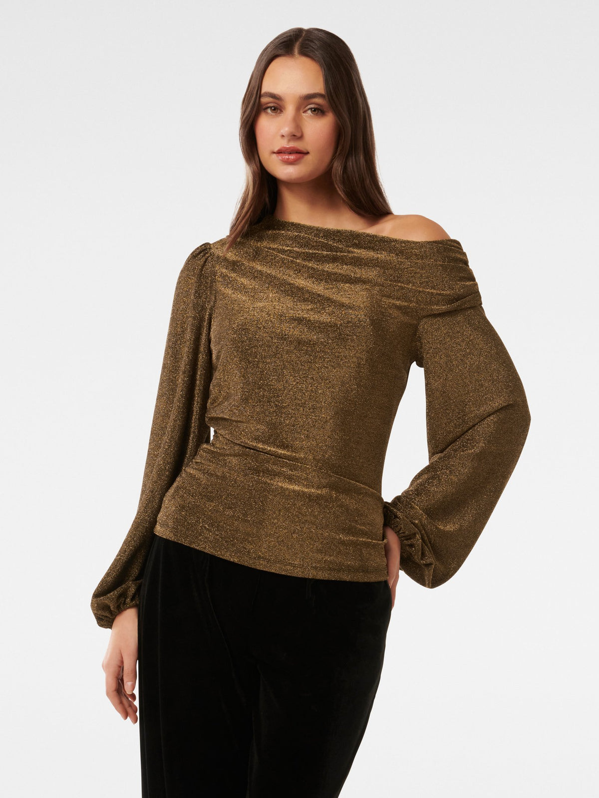Cynthia Tipped Shoulder Top