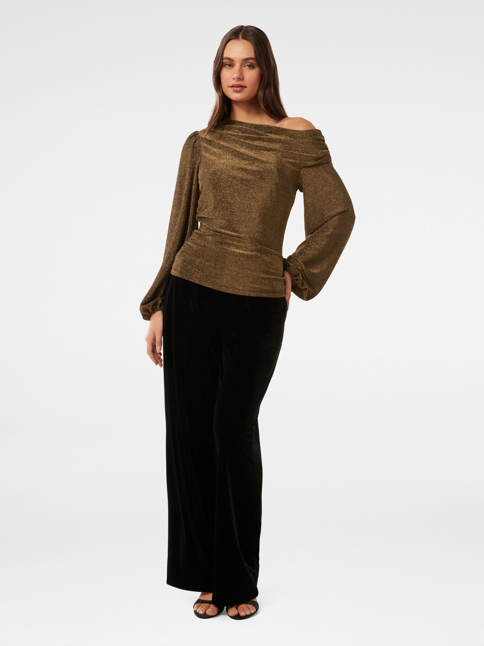  Cynthia Tipped Shoulder Top