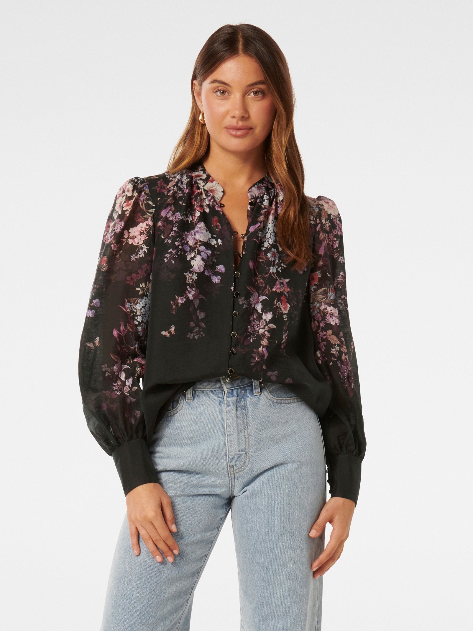 Parker Placement Print Top