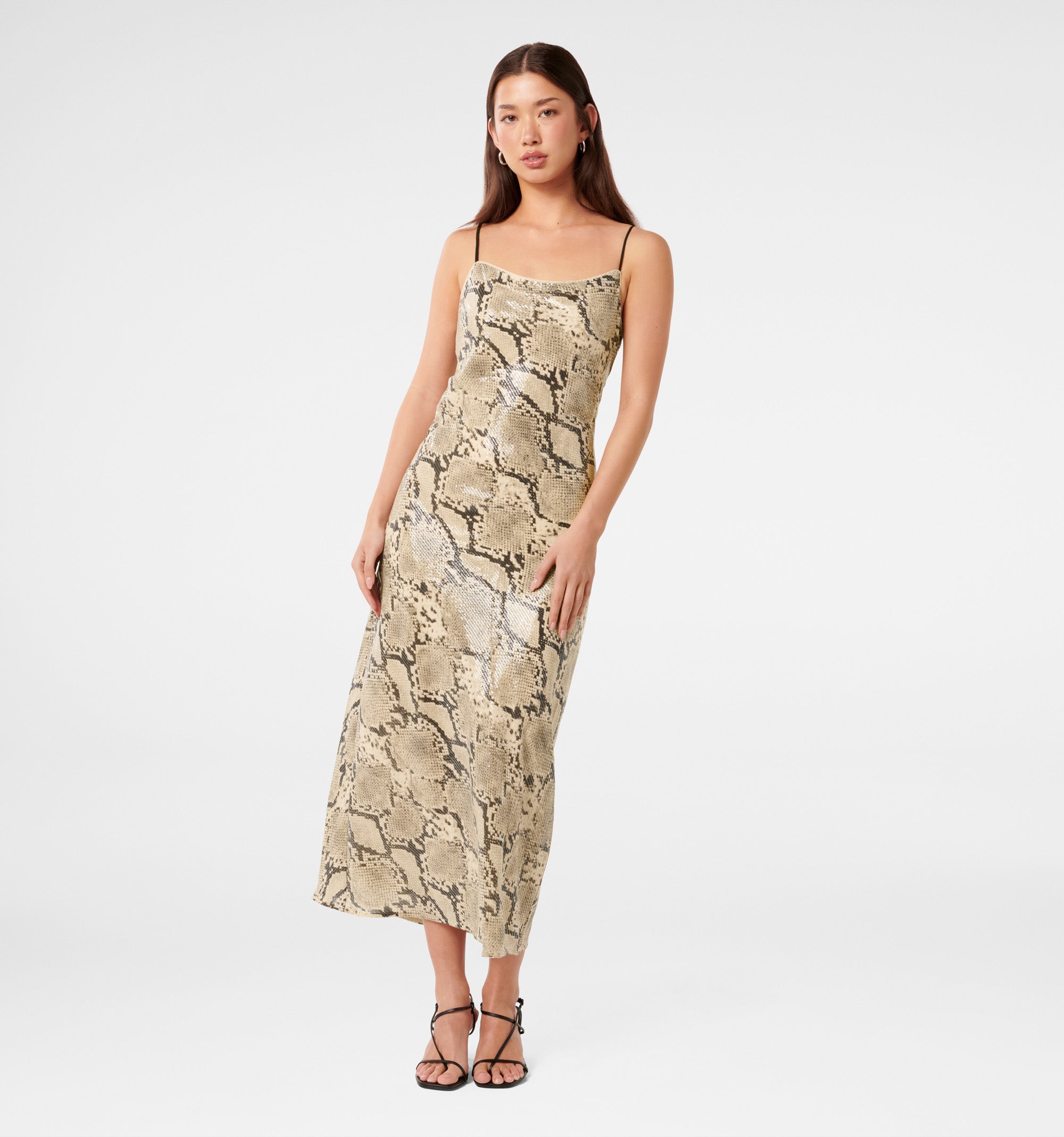 Kennedy Sequin Print Midi Dress