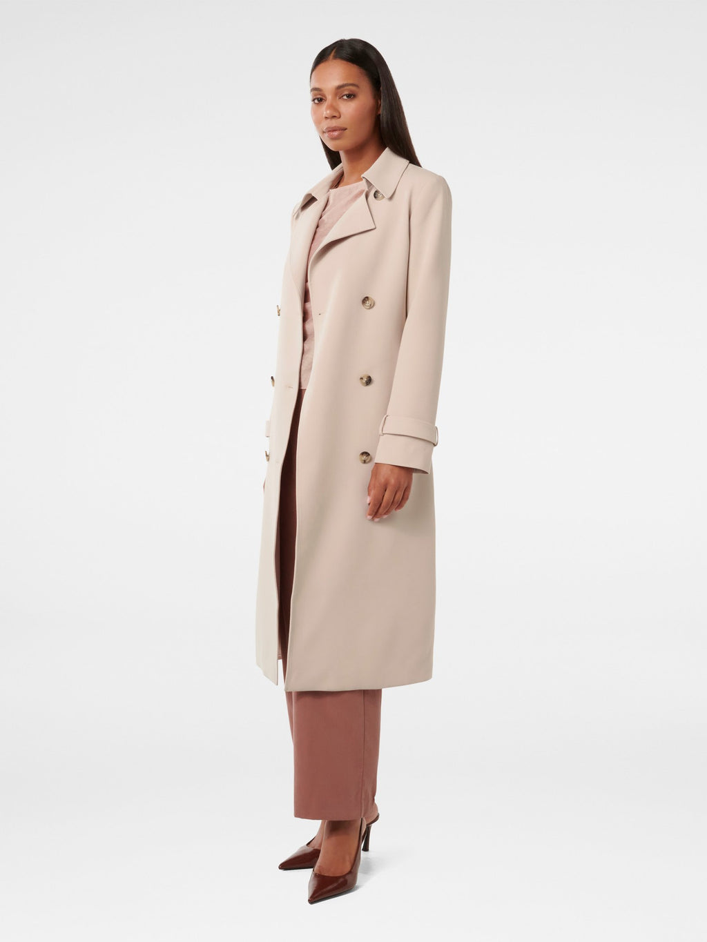  Leanne Crepe Trench Coat