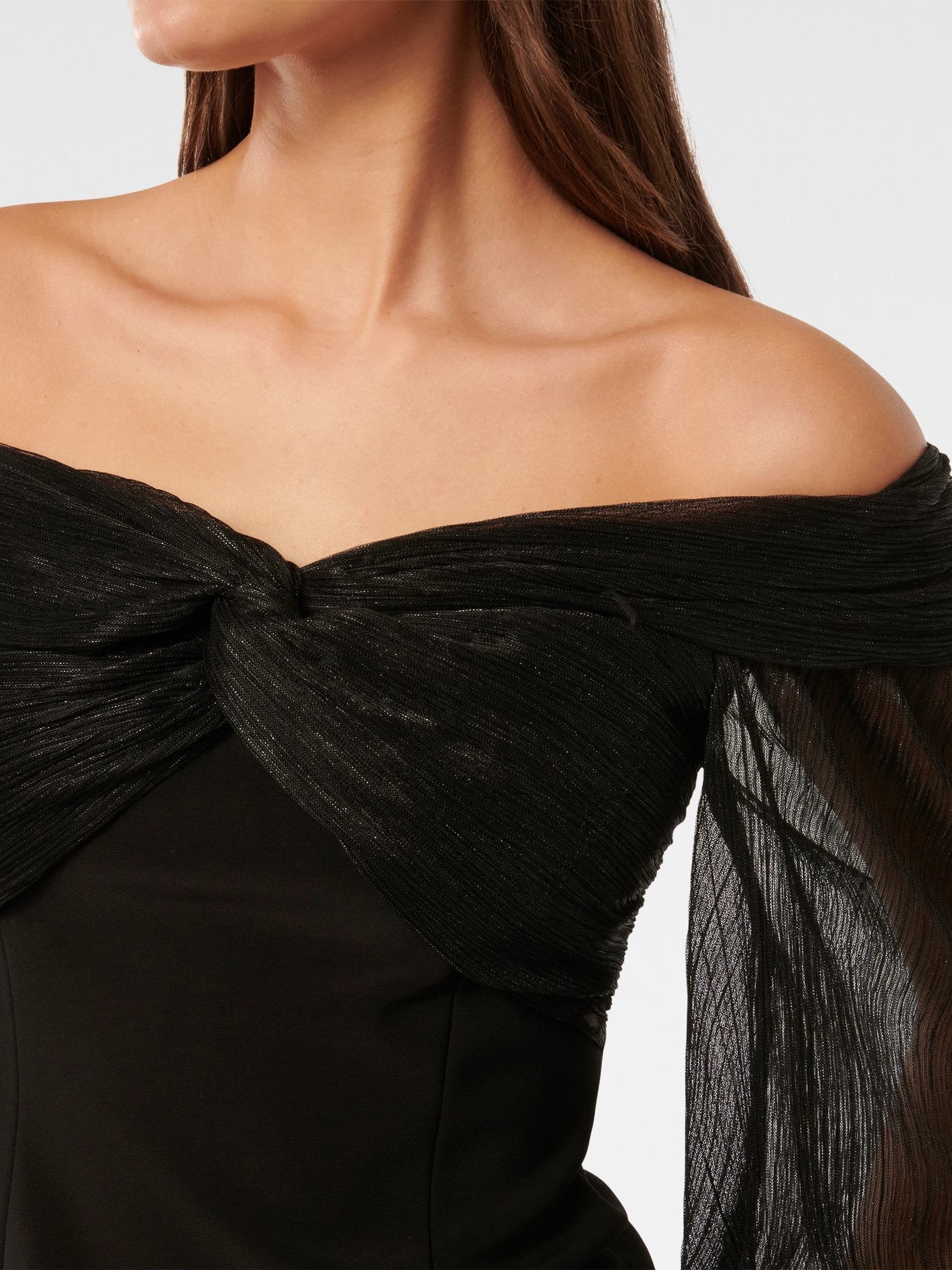  Alyssa Twist Front Plisse Top