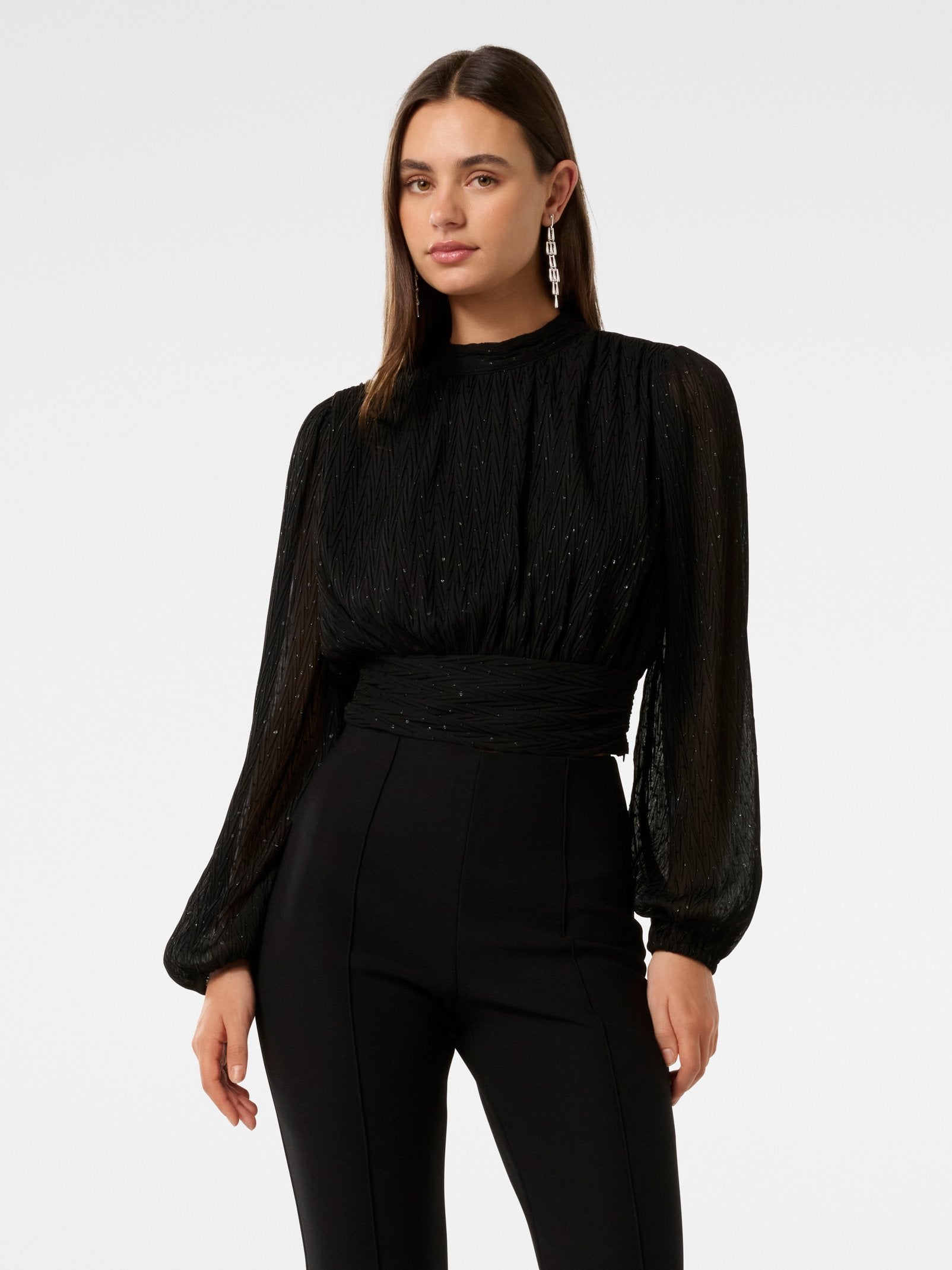 Macy Metallic Top