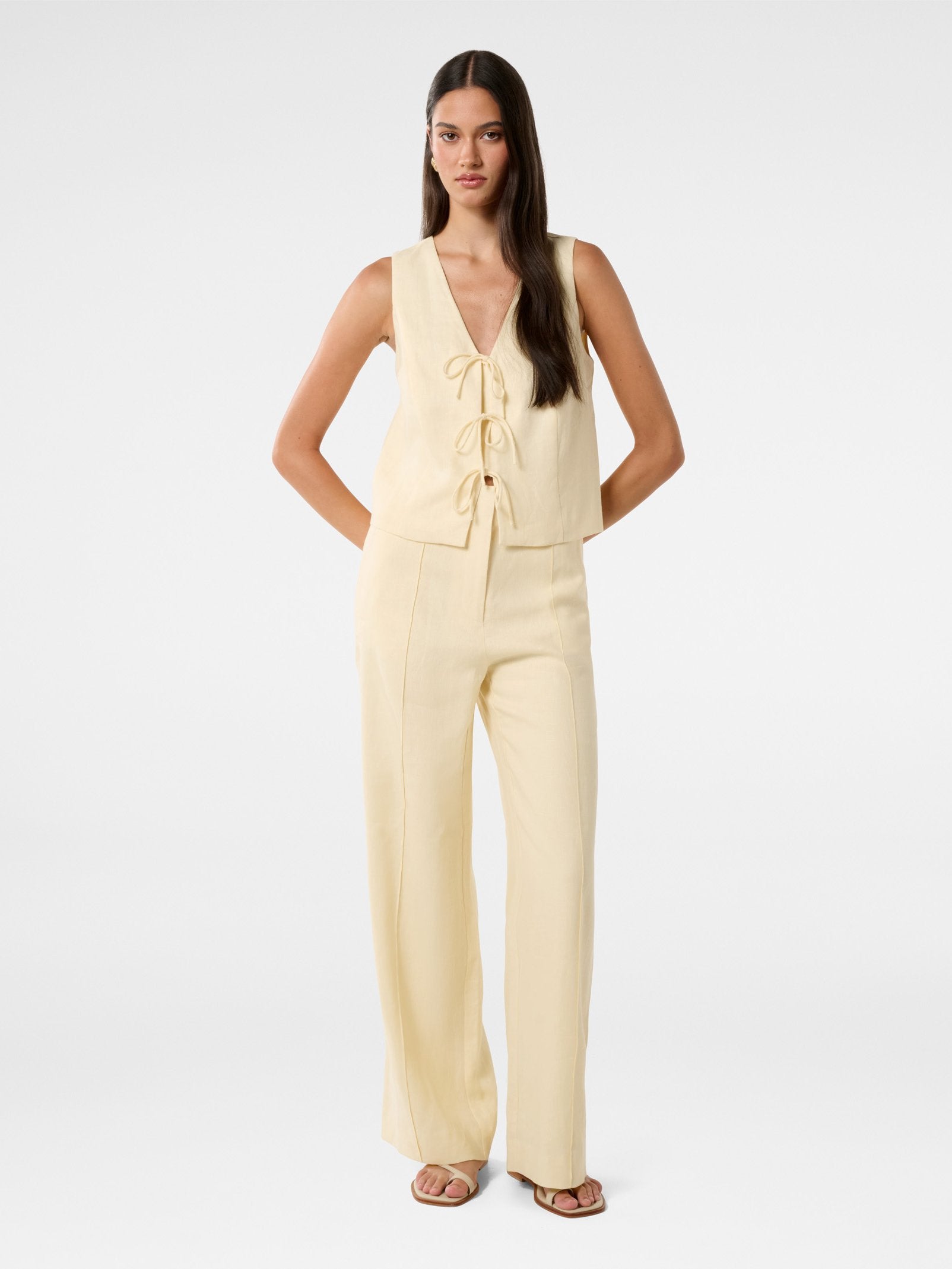 Posey Linen Wide Leg Pant