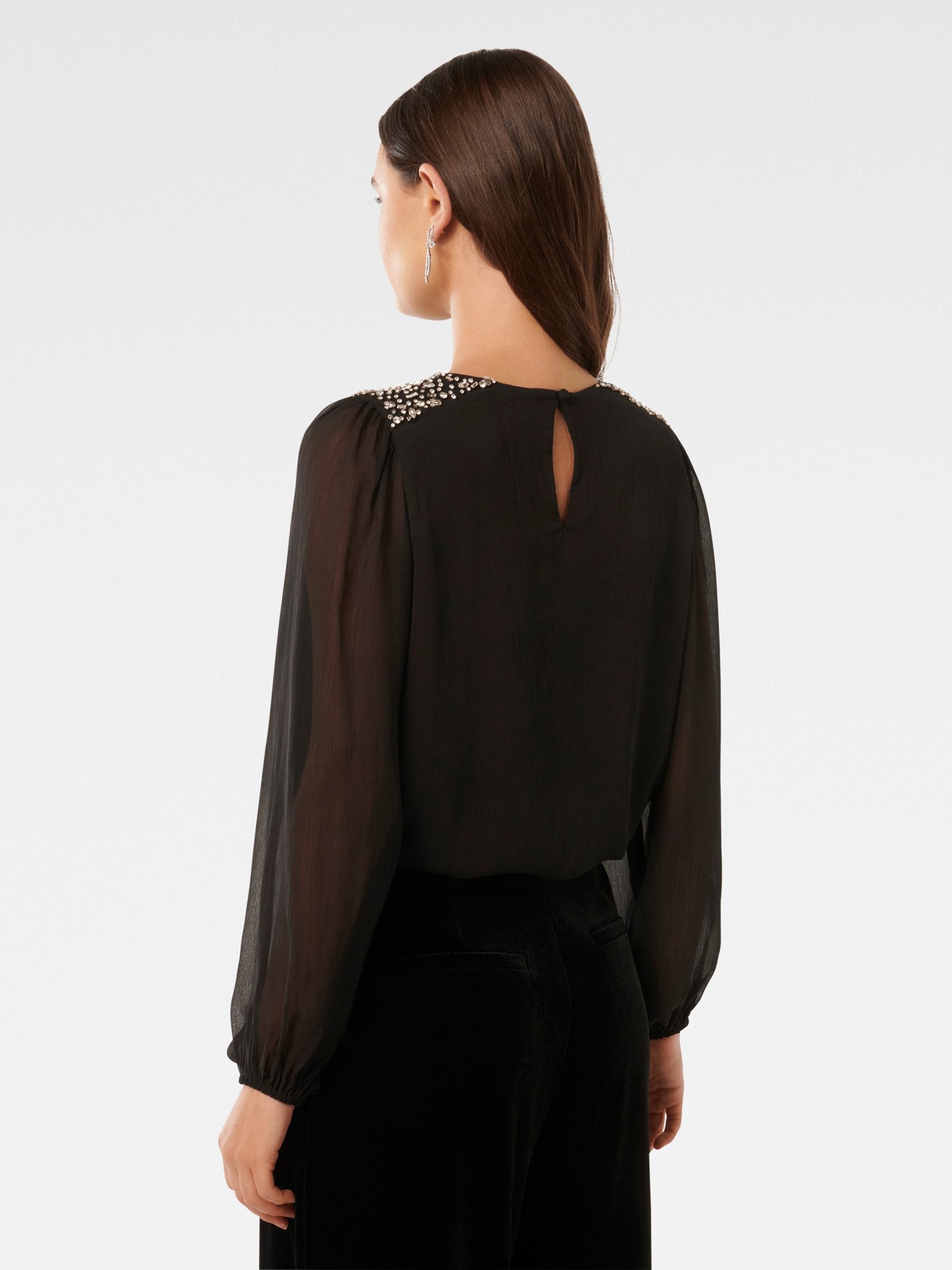  Dolly Beaded Yoke Blouse