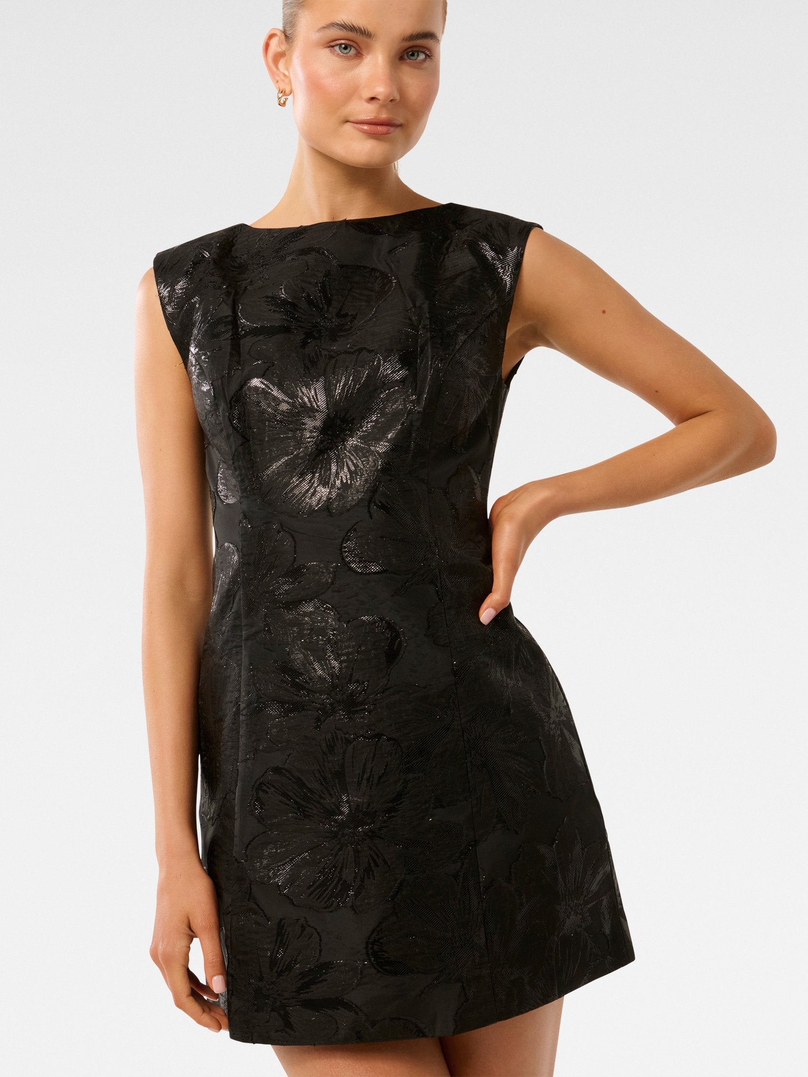  Evan Jacquard Mini Dress