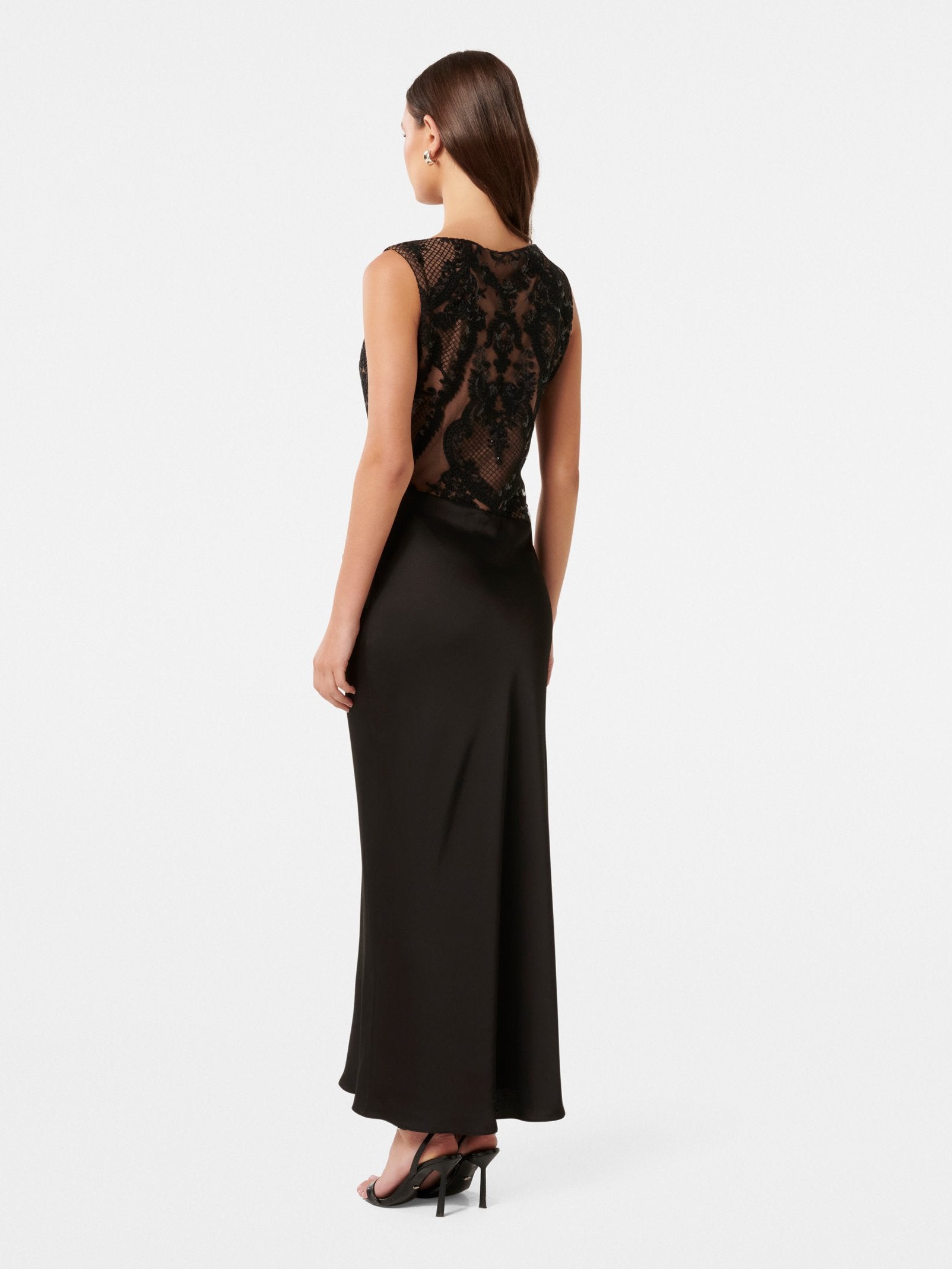  Alora Lace Bodice Maxi Dress