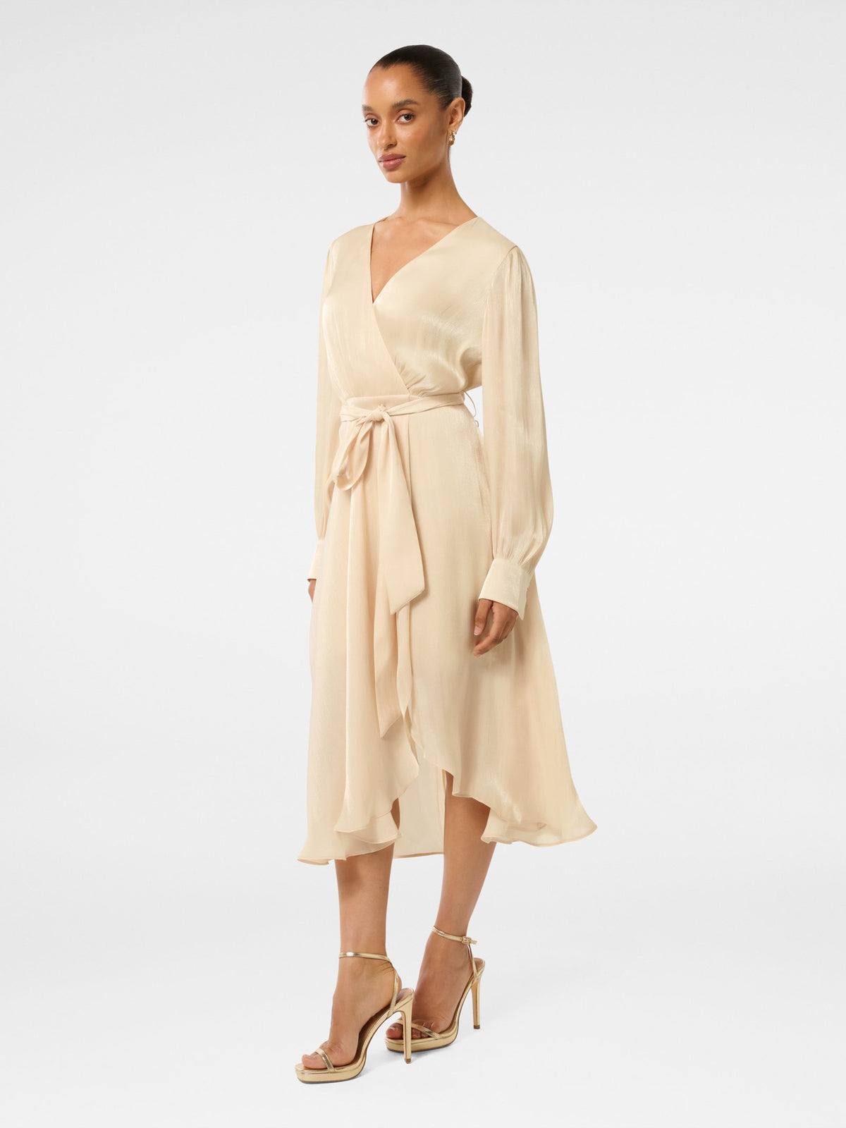 forever new beige dress Buy Mabel Petite Metallic Wrap Midi - Gold - Online amazon_color:GREEN Hire Clover Asymmetric Midi Size:XX Large Tall