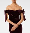 Ada Petite Off Shoulder Bow Gown