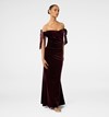 Ada Petite Off Shoulder Bow Gown