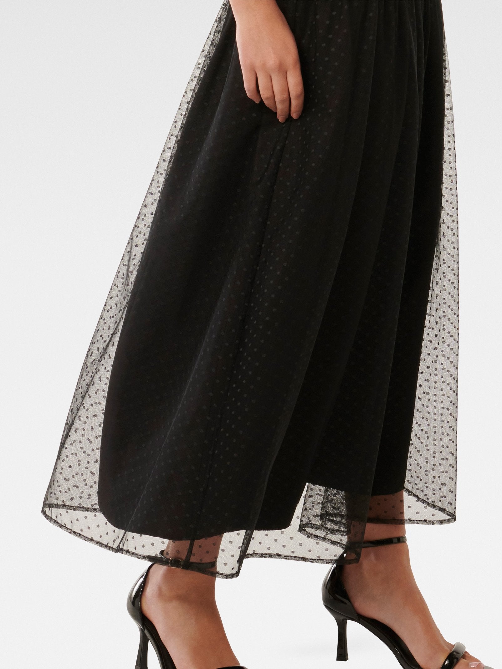  Anais Tulle Midi Skirt