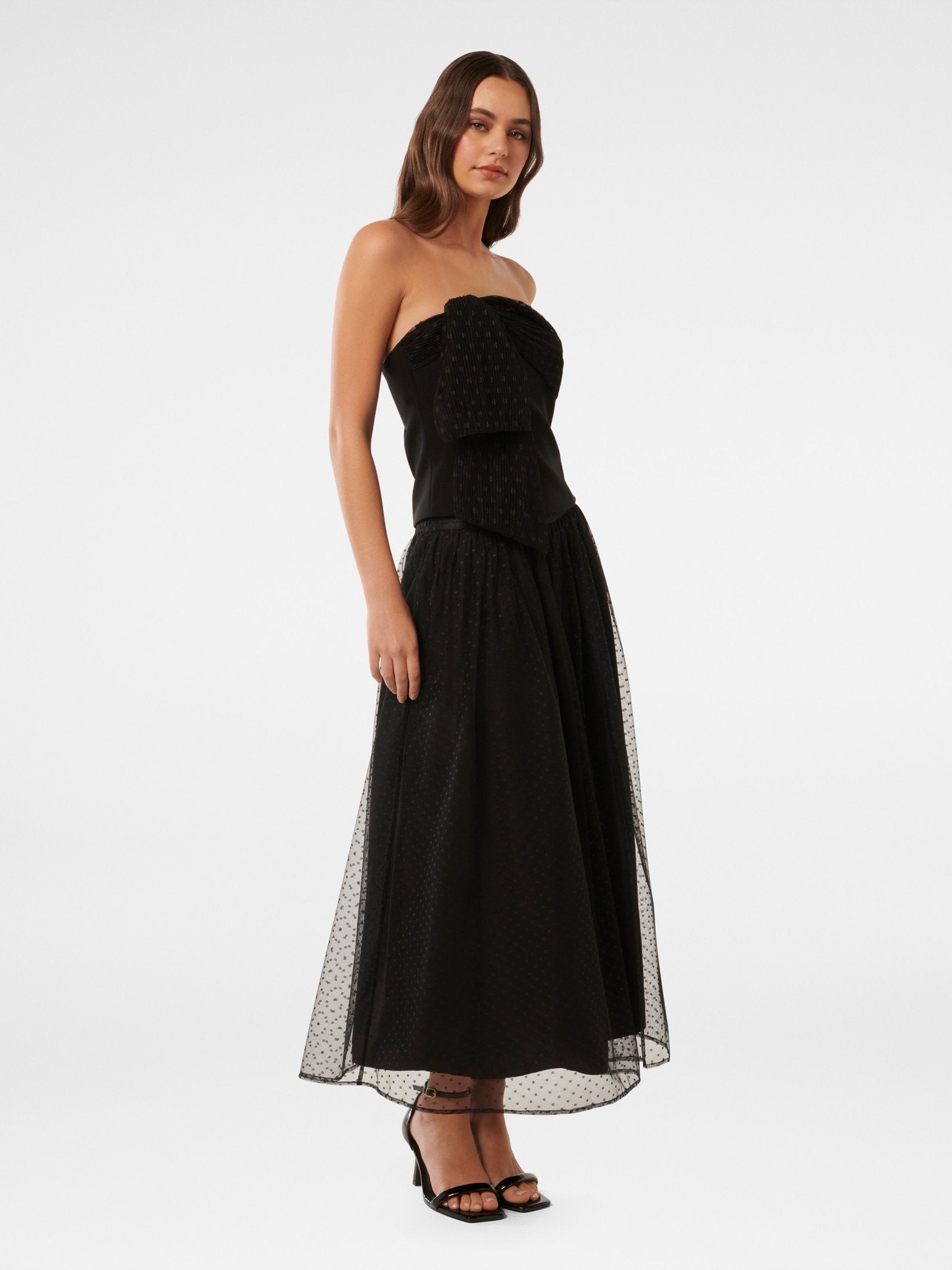  Anais Tulle Midi Skirt