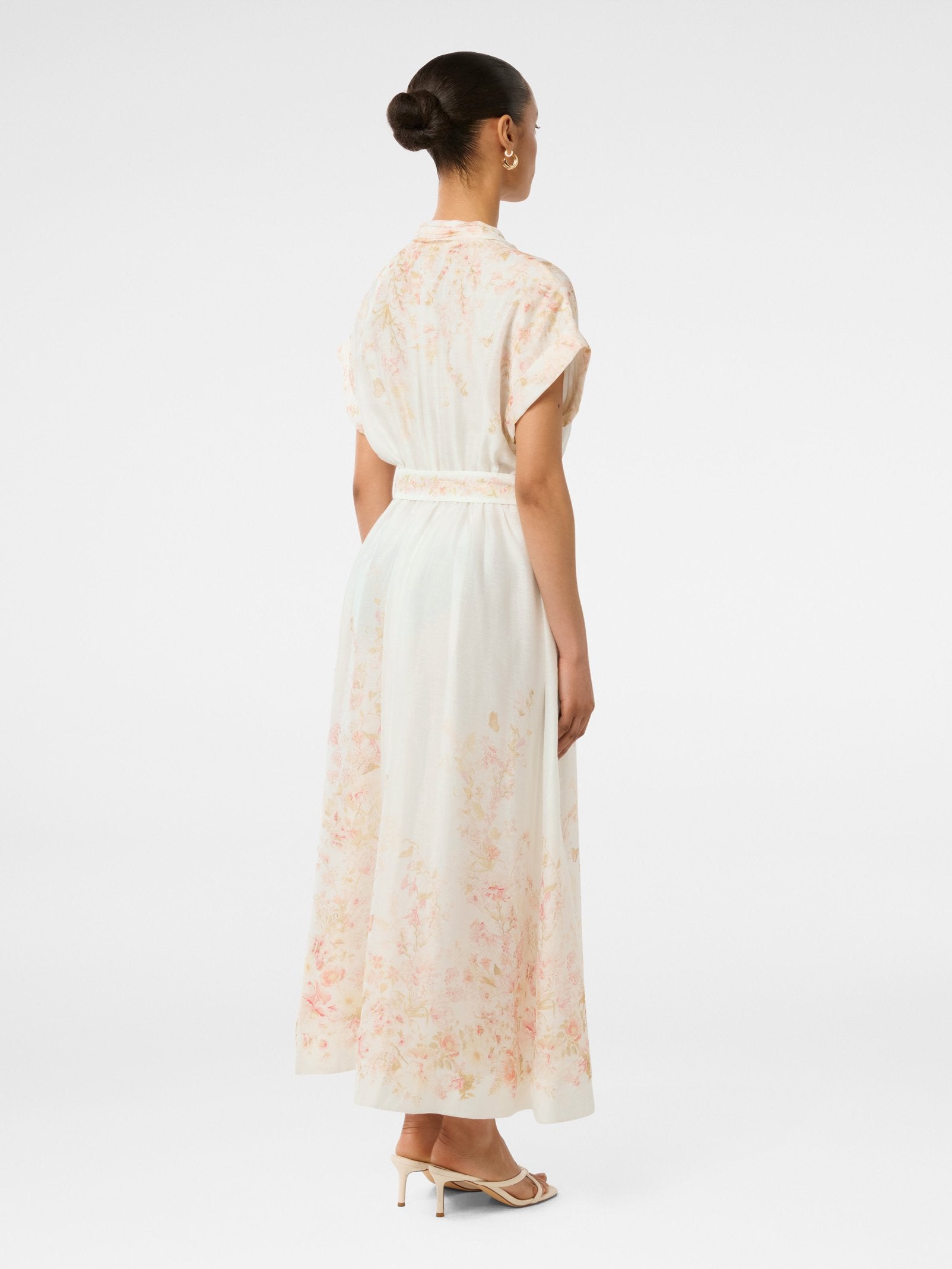 Mollie Petite Printed Midi Dress