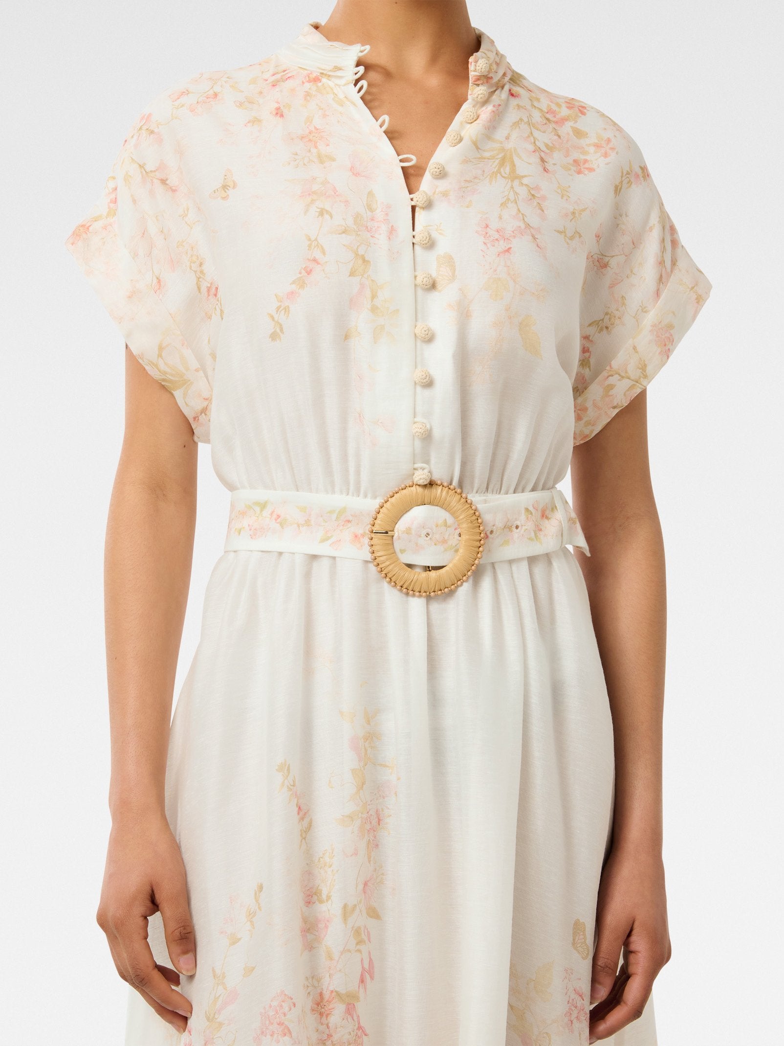 Mollie Petite Printed Midi Dress