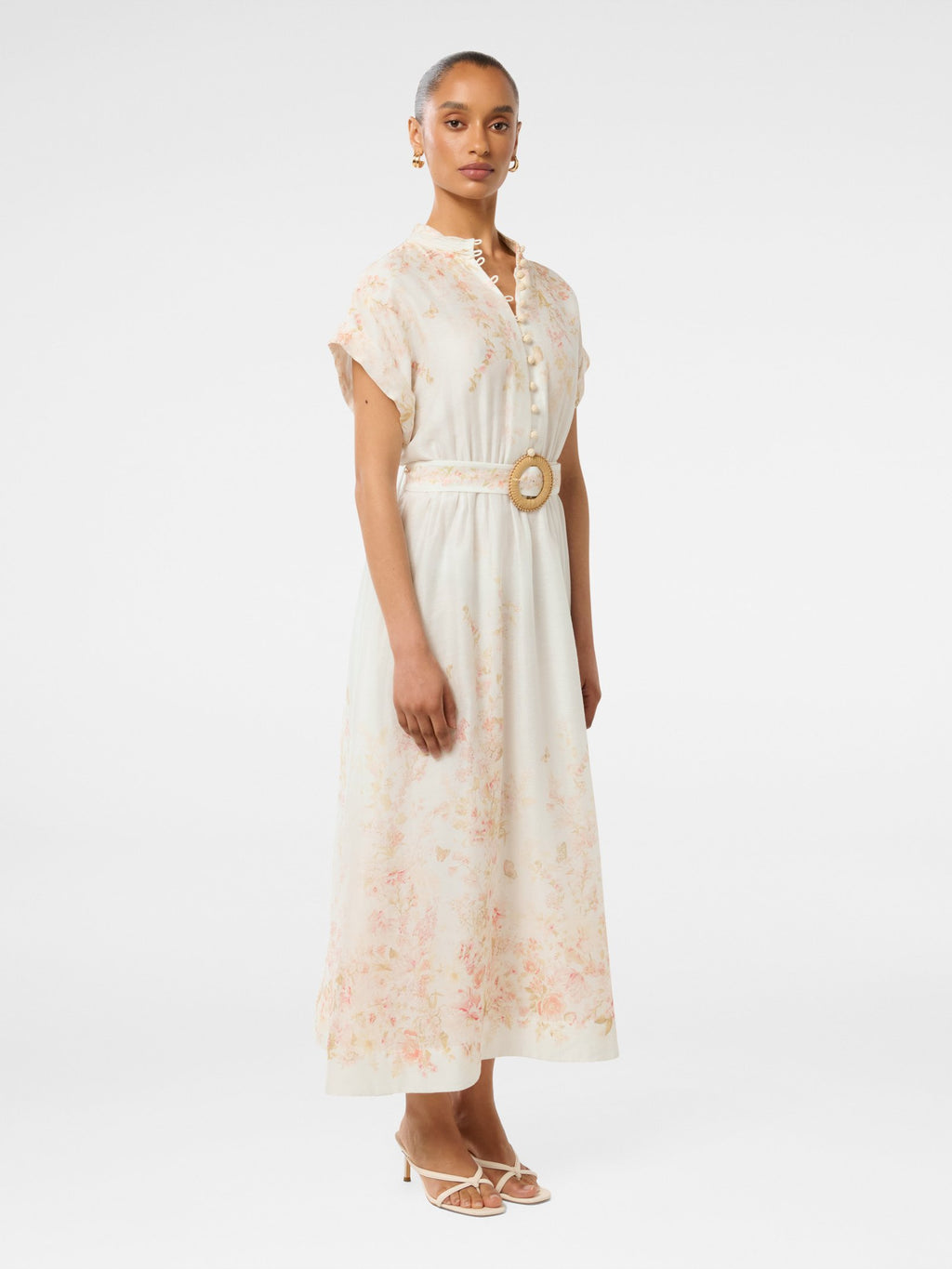 Mollie Petite Printed Midi Dress