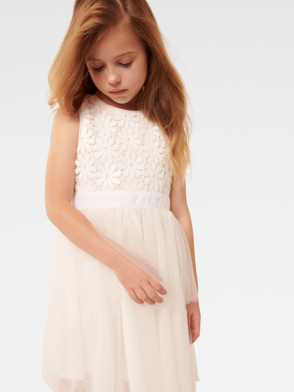 Eloise Layered Tulle Girls Dress