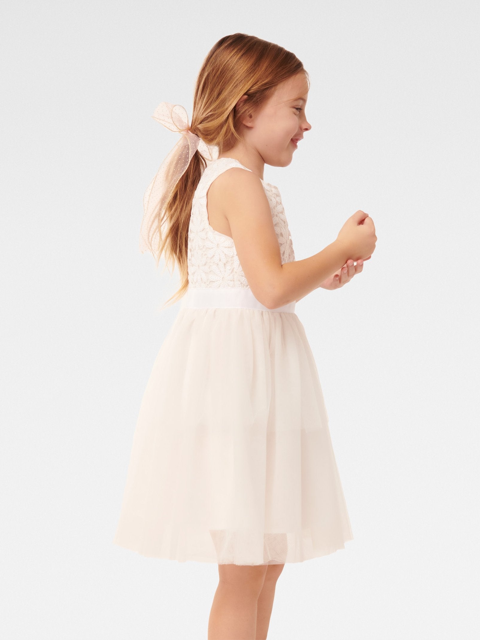 Eloise Layered Tulle Girls Dress