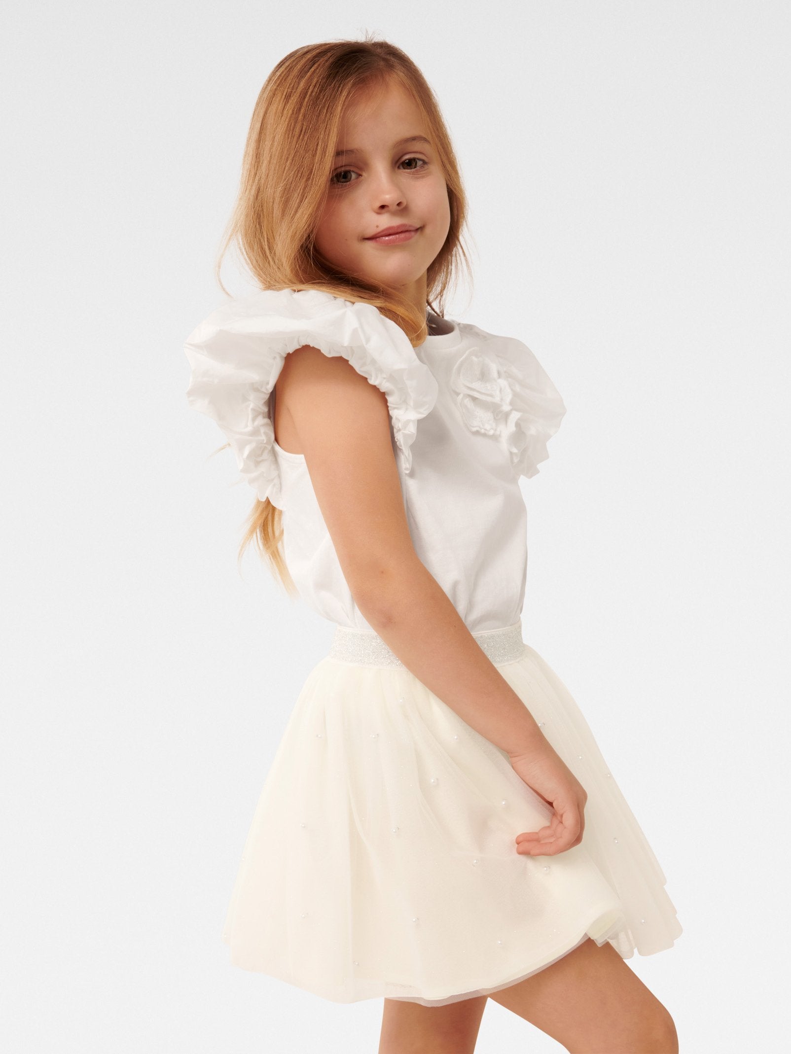 Joy Flower Girls Tee Top