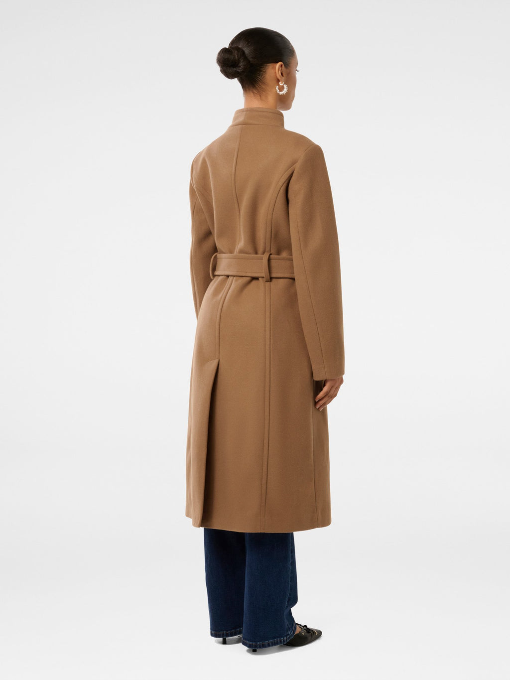  Ari Petite Funnel Neck Coat