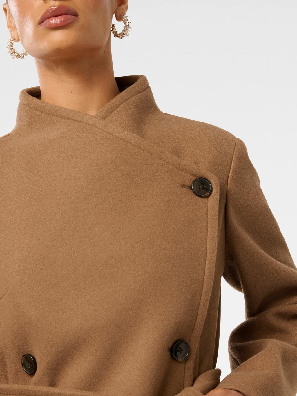  Ari Petite Funnel Neck Coat