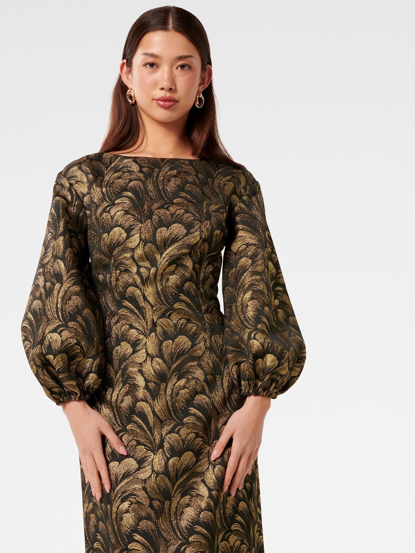  Mona Jacquard Maxi Dress