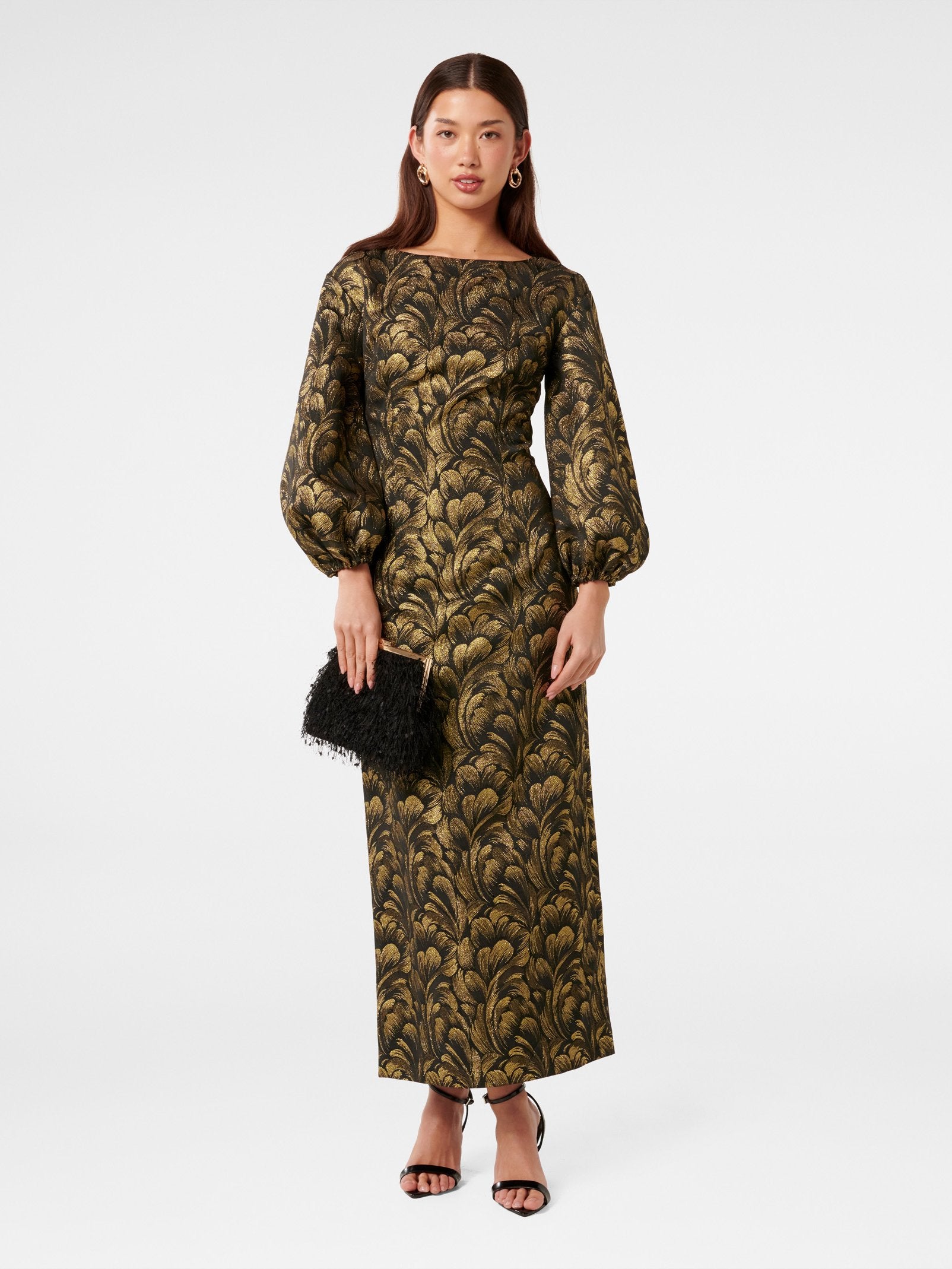  Mona Jacquard Maxi Dress