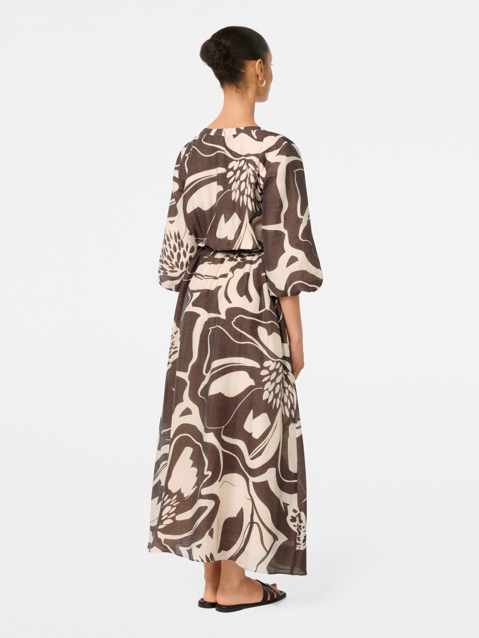  Brynn Petite Waist Tie Midi Dress