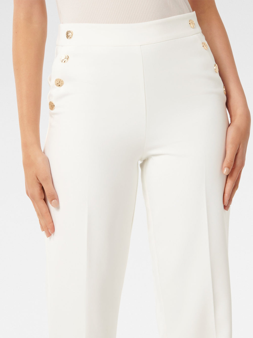  Kehlani Button Wide Leg Pant