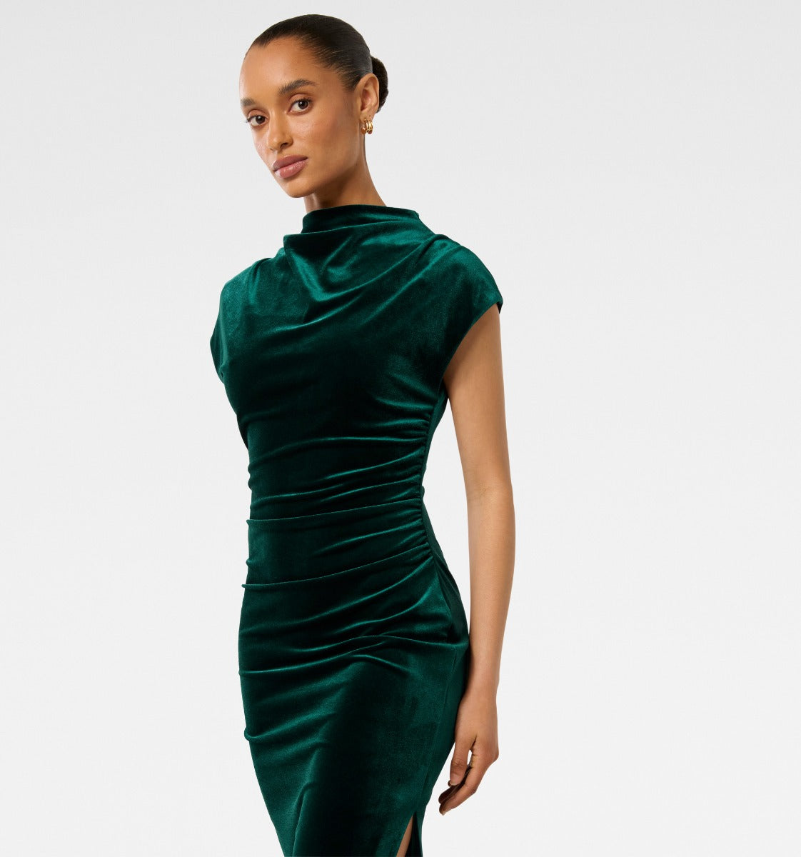 Sammy Petite Velvet Bodycon Maxi Dress