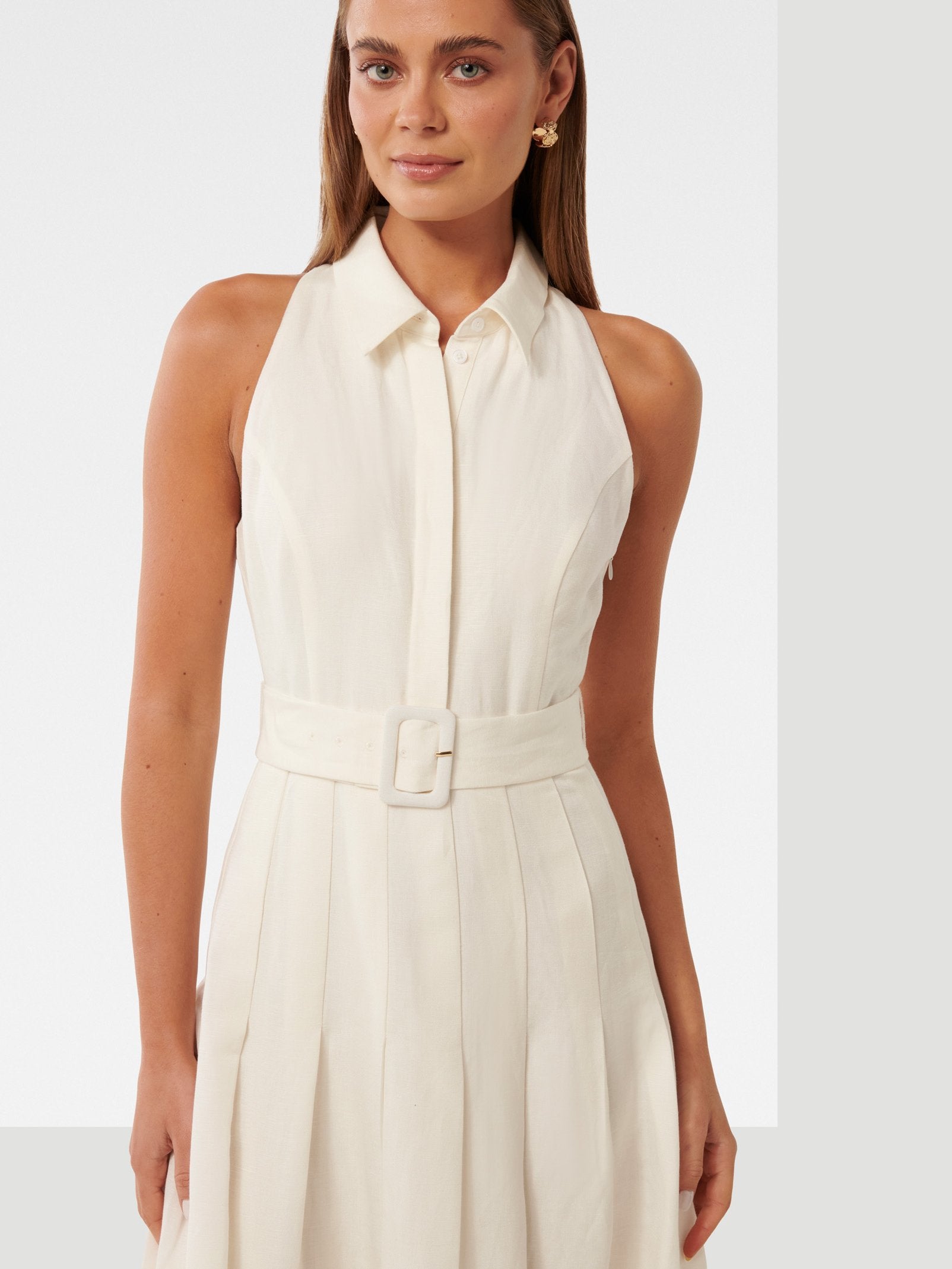  Lindsey Linen Tennis Dress