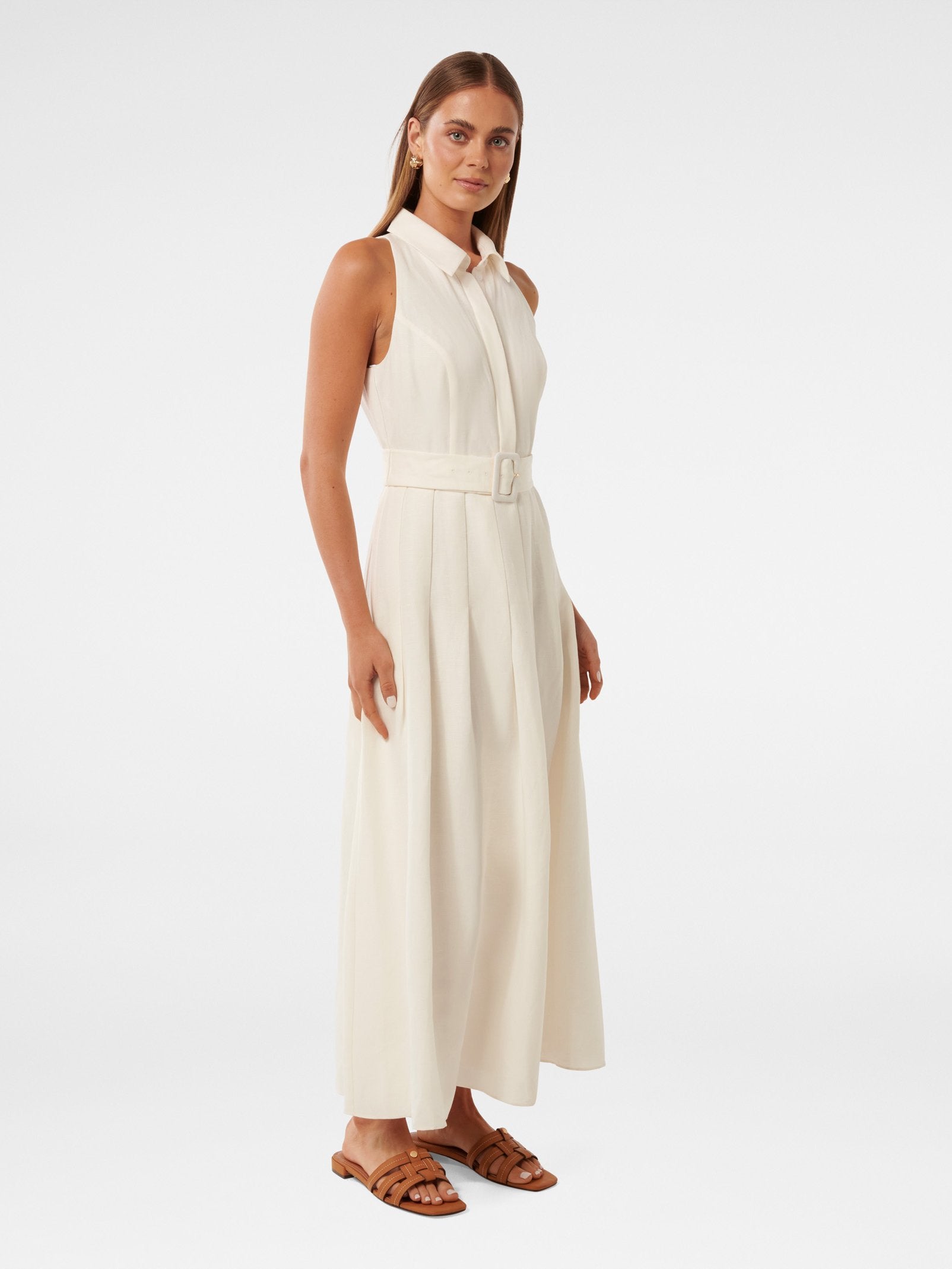  Lindsey Linen Tennis Dress