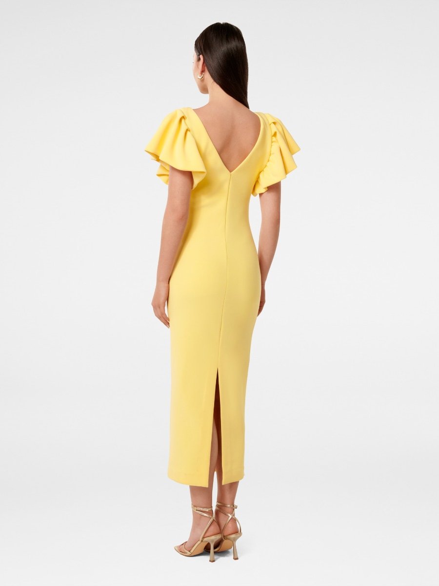  Liz Frill Sleeve Bodycon Dress