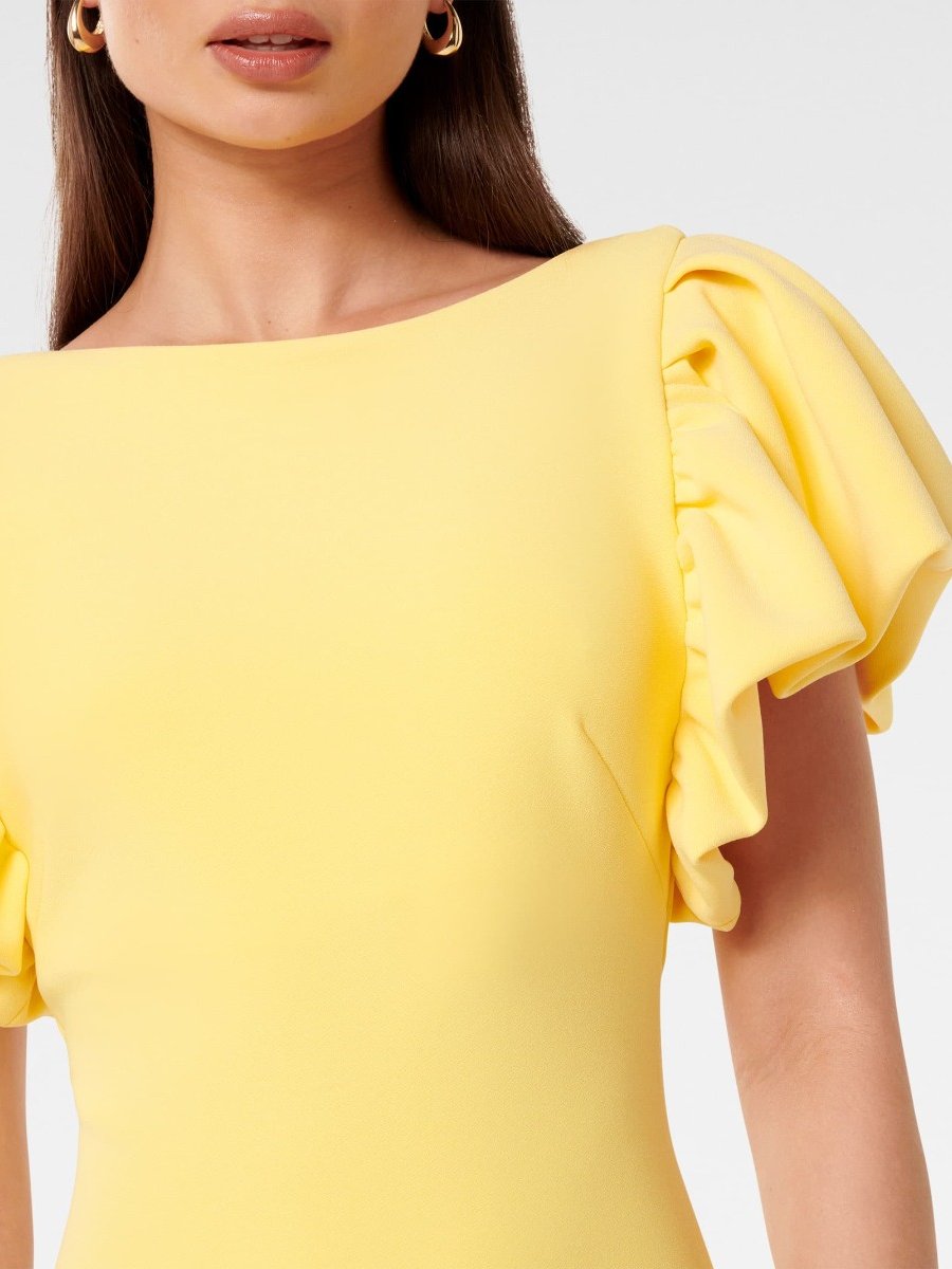  Liz Frill Sleeve Bodycon Dress