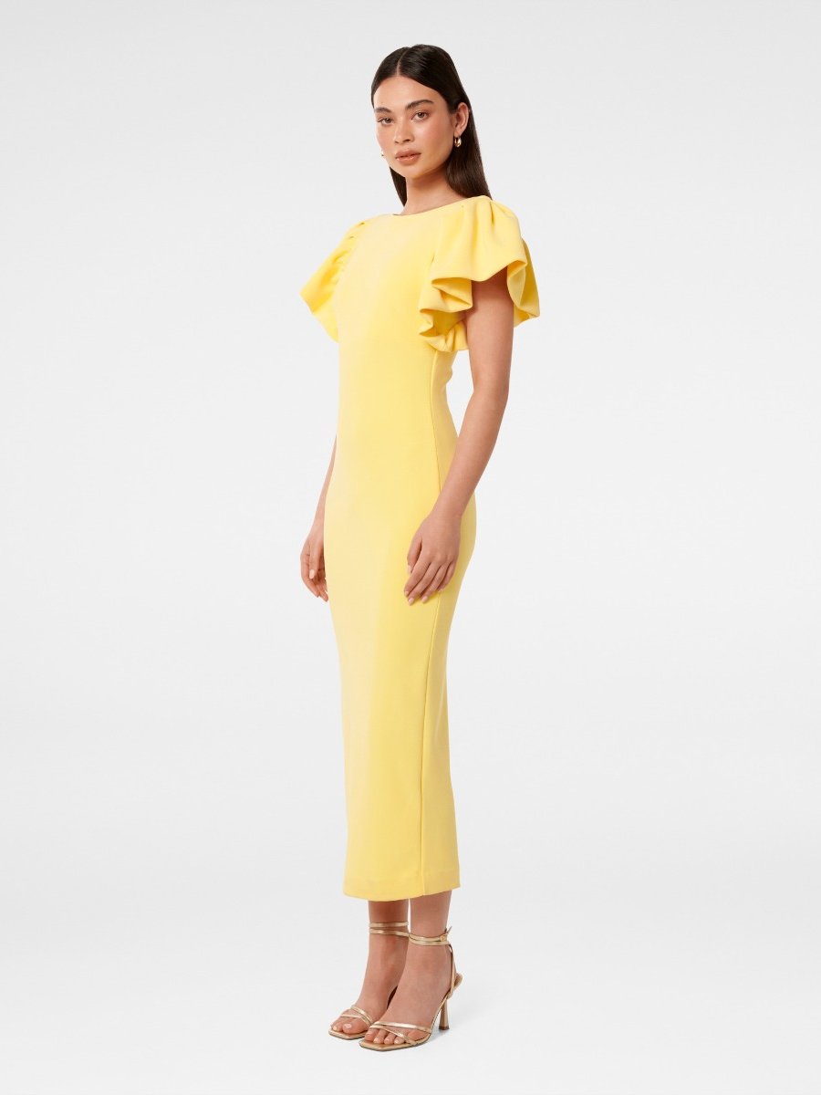  Liz Frill Sleeve Bodycon Dress