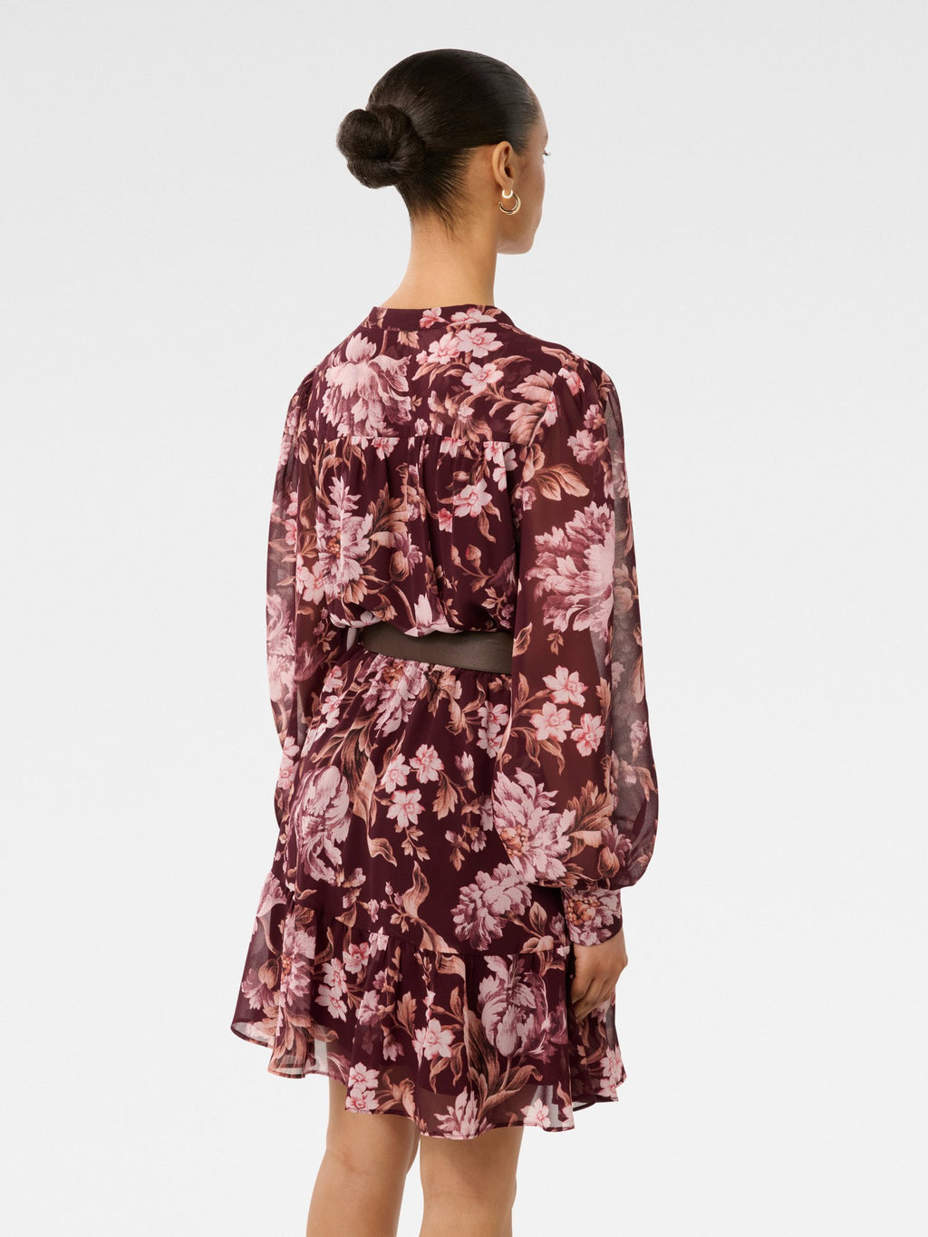  Hollie Petite Blouson Sleeve Mini Dress