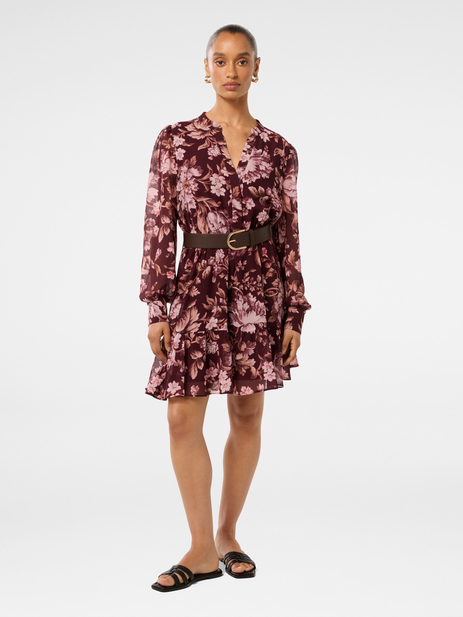  Hollie Petite Blouson Sleeve Mini Dress