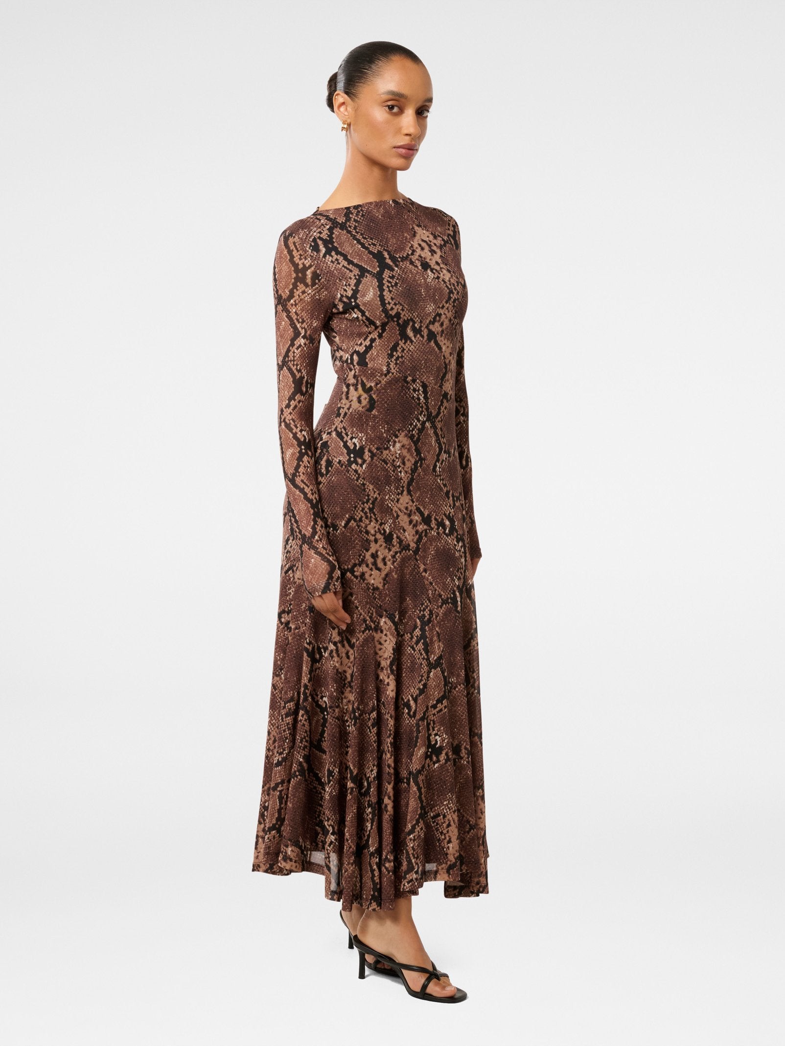  Tammy Petite Asymmetric Hem Midi Dress