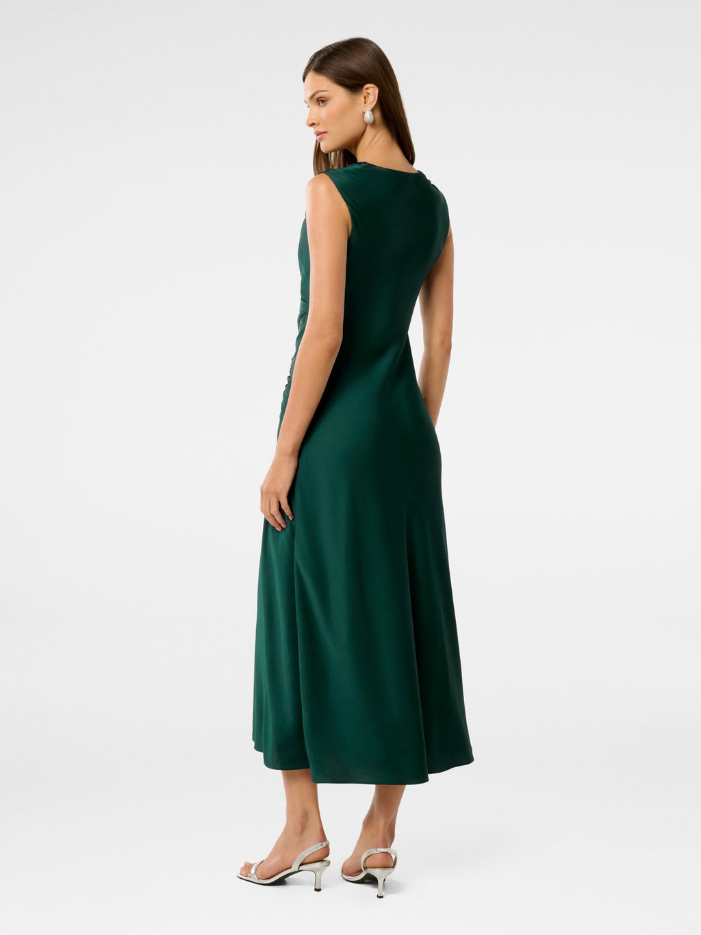 Ava Draped Satin Maxi Dress