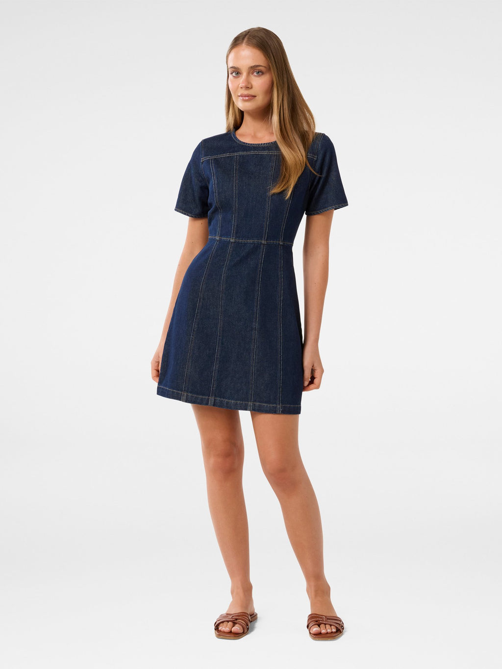 Bleu Shift Denim Mini Dress