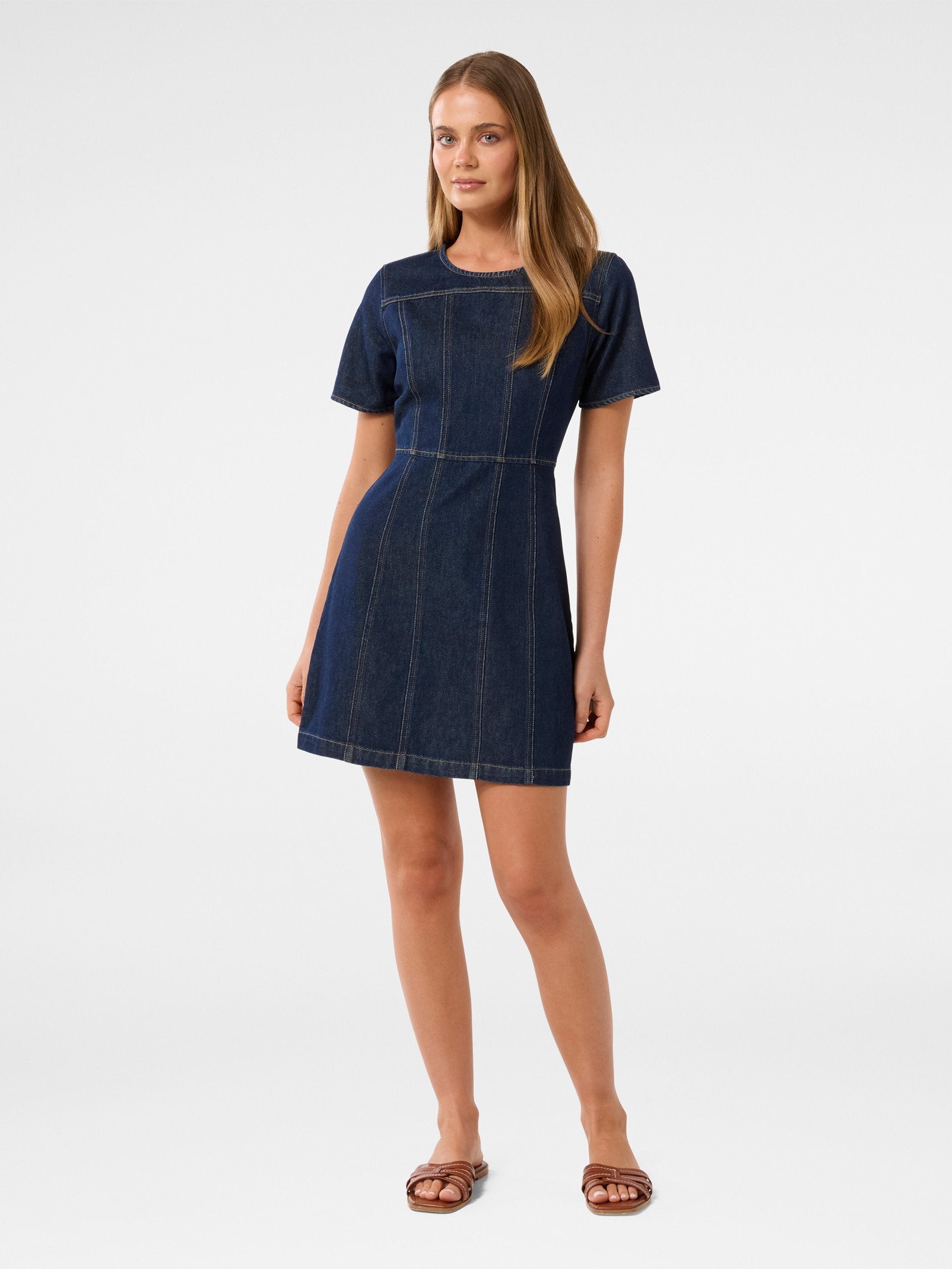 Bleu Shift Denim Mini Dress