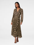 Tyler Petite Plisse Belted Midi Dress