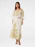  Gardenia Printed Midi Skirt