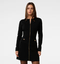 Dani L/S Zip Detail Mini Dress